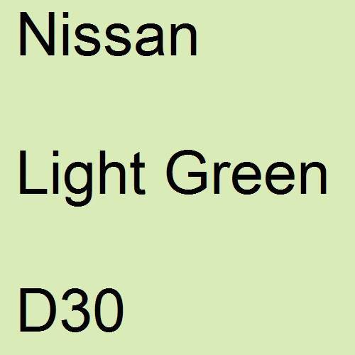 Nissan, Light Green, D30.